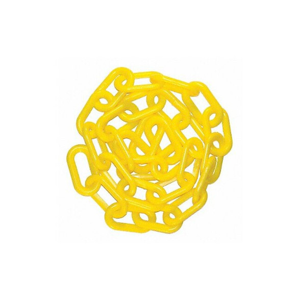Manufacturer Varies 2" x 50 ft. Heavy Duty Plastic Chain, Yellow 51002-50