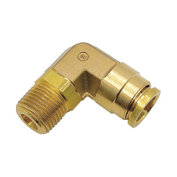 Parker Elbow,Brass,Push-Fit5/8in,MNPT1/2in 169PTC-10-8