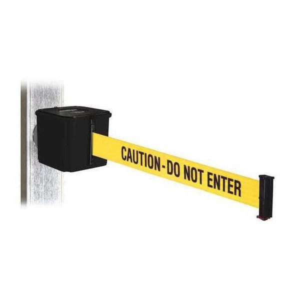 Retracta-Belt Belt Barrier,Black,Magnet,15ft.L WH412SB15-CAU-MM