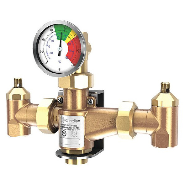 Guardian Equipment Thermostatic Mixing Valve,1/2" NPT G6020