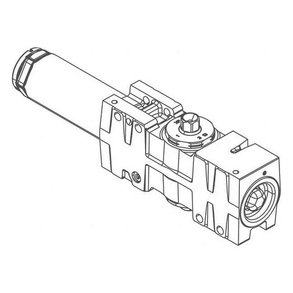 Lcn Standard Cylinder Assembly, Aluminum 4040XP-3071 AL