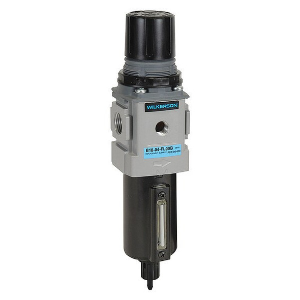 Wilkerson Filter-Regulator,Particles/Water Removal B18-04-FL00B