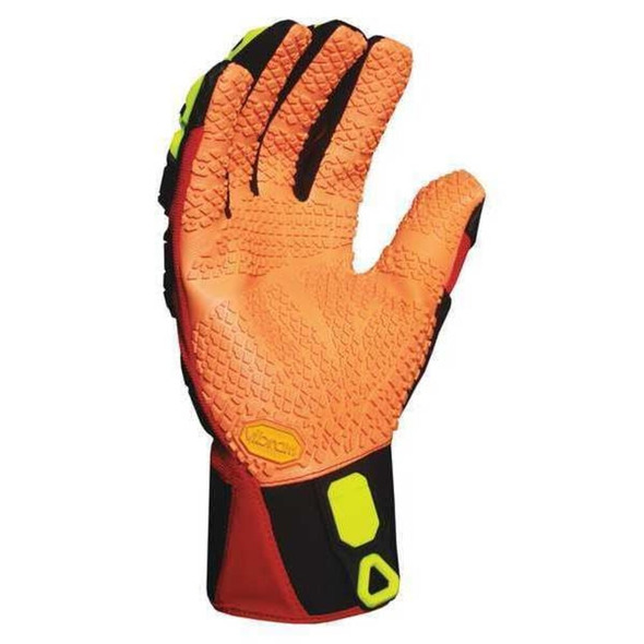 Anti-Vibration Gloves, M, Rd-Blk-Yellow, PR  VIB-OBM-03-M