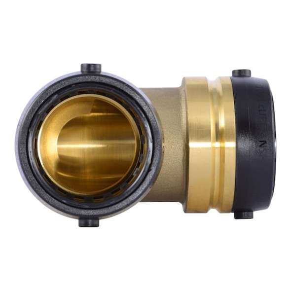 Sharkbite Elbow, Brass, Push-Fit 1 1-2", 1 1-2" UXL0241