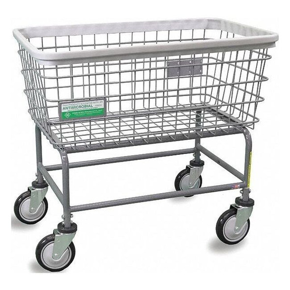 R&b Wire Products Antimicrobial Wire Utility Cart, 4.5 Bushel 200F/ANTI