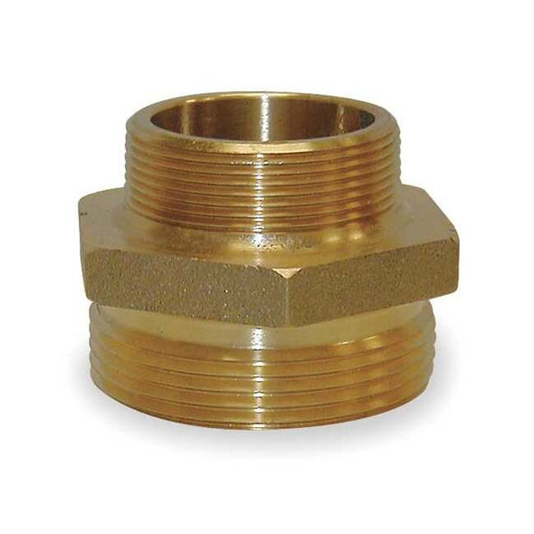 Moon American Hex Nipple,MNSTxMNPT,2 1/2 Inx2 In 358-2062521