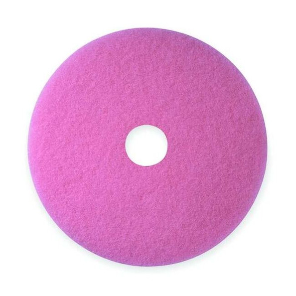 3m Burnishing Pad,21 in Dia,Pink,PK5 3600