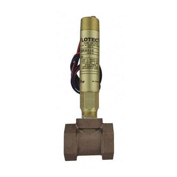 Dwyer Instruments Liquid Flow Switch,SPDT,125/250VAC V6EPB-B-S-2-B