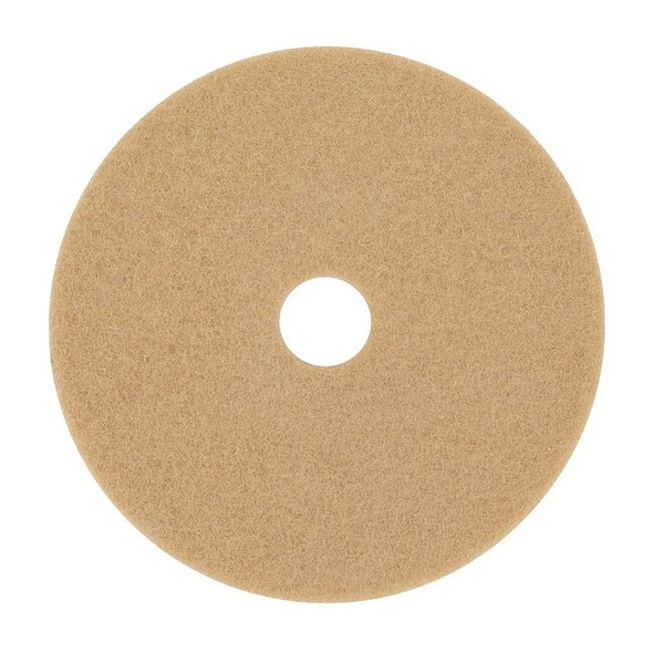 3m Burnishing Pad,20 in Dia,Tan,PK5 3400