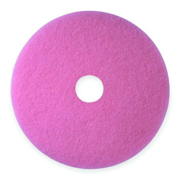 3m Burnishing Pad,20 in Dia,Pink,PK5 3600