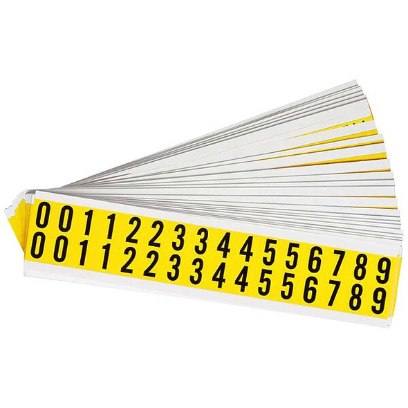 Brady NumberLabelSet,Vinyl,3/4inH,5/8inW,PK25 3420-# KIT