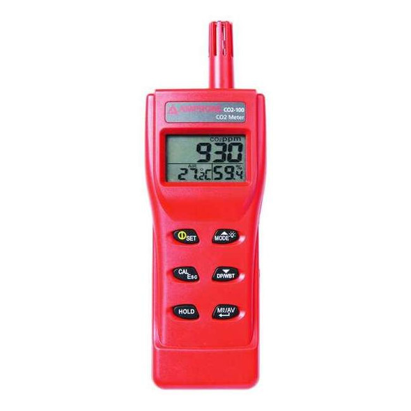 Amprobe Hand-Held Carbon Dioxide Meter,9999 PPM CO2-100