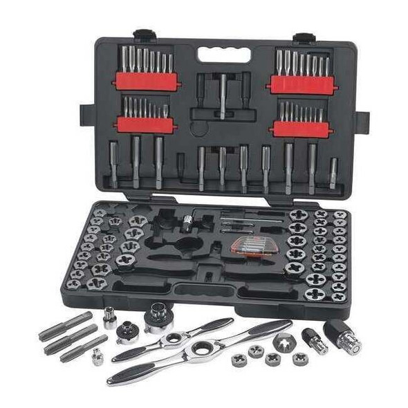 Gearwrench Ratcheting Tap and Die Set, 114 Piece, SAE/Metric 82812