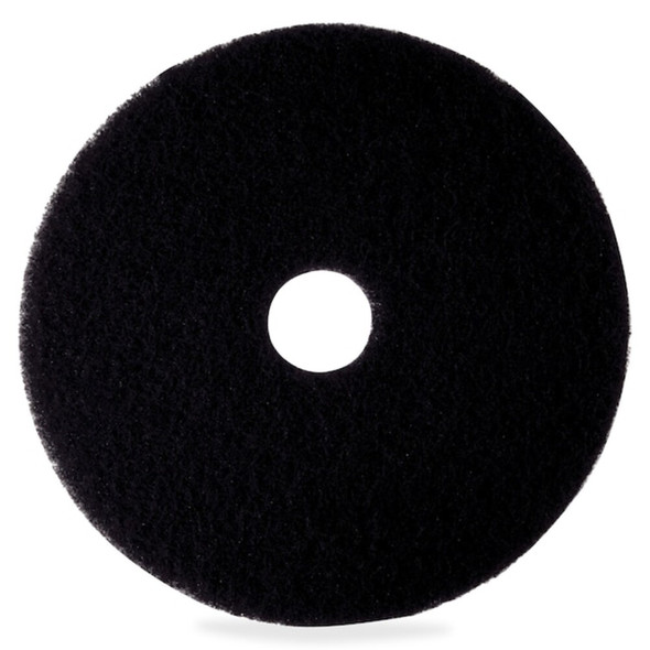 3m Stripping Pad, Stripping, Black, 17 in Dia, Nylon, 5 PK 7300