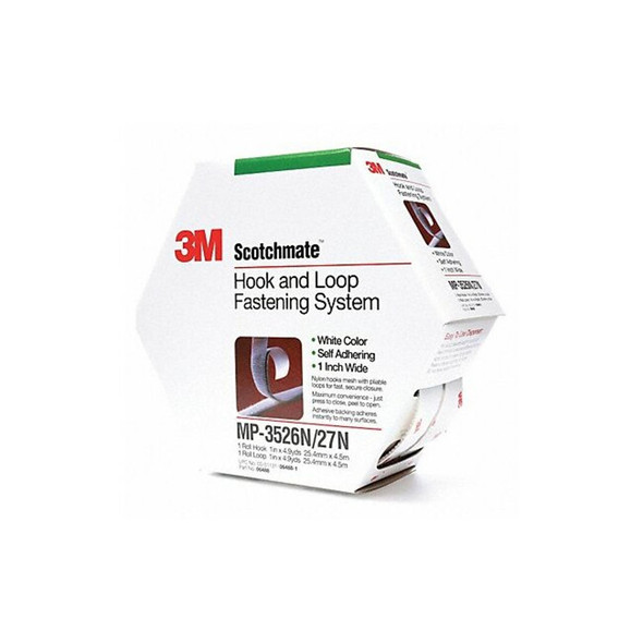3m Hook-and-Loop Fastener, White, Roll MP3526N/MP3527N 3m Hook-and-Loop Fastener, White, Roll MP3526N/MP3527N