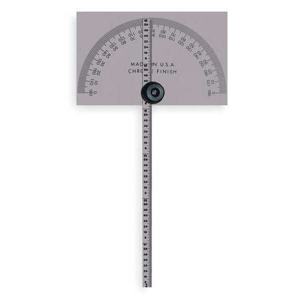 Mitutoyo Protractor,Rectangular,6 In,1/64 Grad 968-203