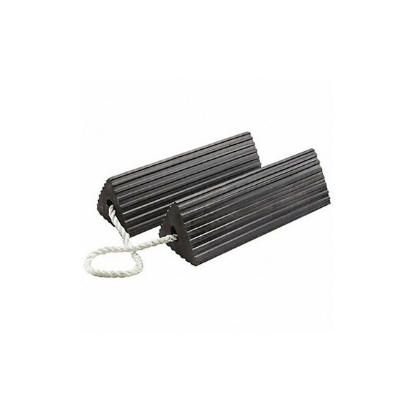 Checkers Wheel Chock,15" D,6" H,12",Black,PR RC5515-P