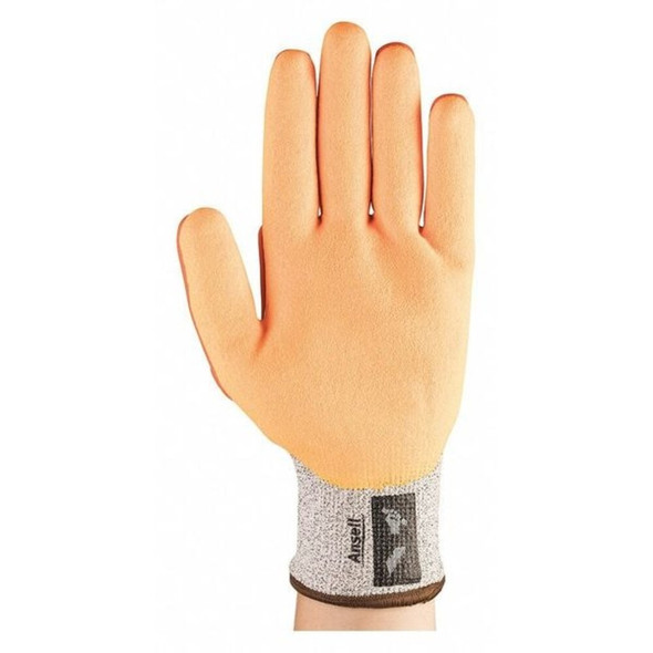 Hi-Vis Cut Resistant Impact Coated Gloves, Cut Level A4 ,Nitrile ,Sandy ,12 1 PR  97-125