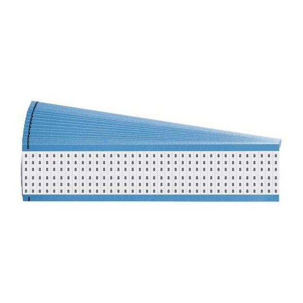 Brady Wire Marker,Printd,Repos Self-Adhes,PK25, WM-8-PK WM-8-PK
