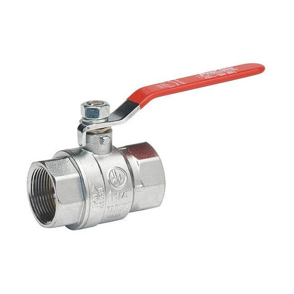 Manufacturer Varies 1-1/4" FNPT Chrome Brass Ball Valve Inline 107-826-CP