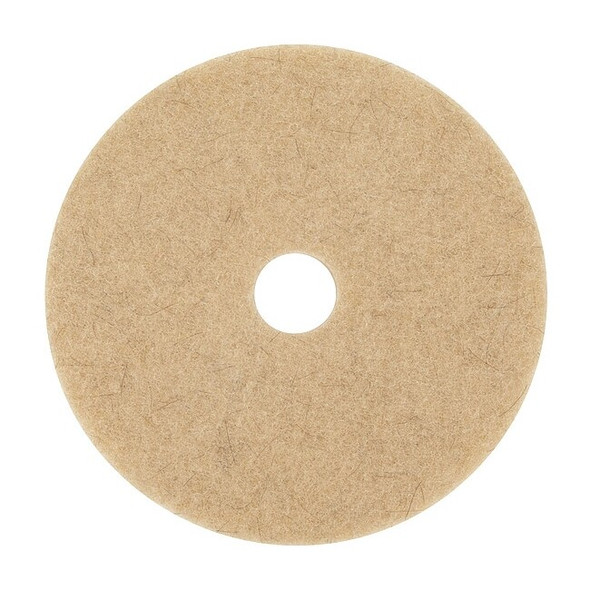 3m Burnishing Pad,27 in Dia,Tan,PK5 3500