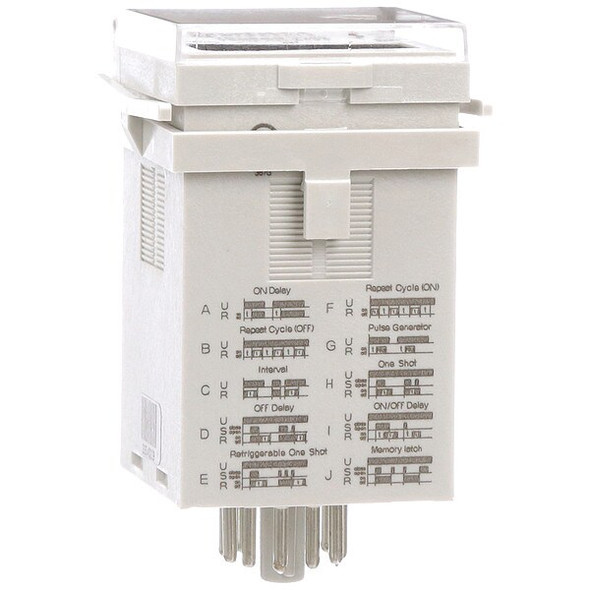 Multifunction Time Delay Relay, Octal, 10 Functions 12 to 240V AC, DPDT