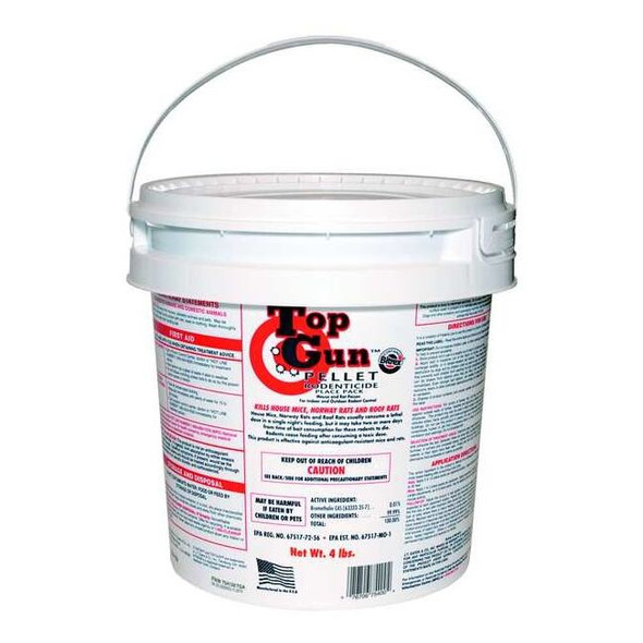 Jt Eaton Rodenticide,Green Pellets,4 lb. Pail, 128PK 754