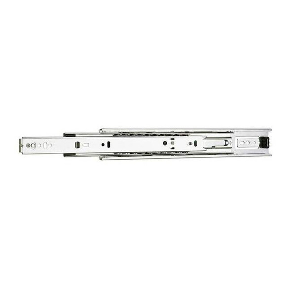 Drawer Slide, Side/Bracket Mount, Full, Soft Close, PK2, 1/2"W