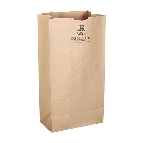 Duro Bag Grocery Bag,Brn,13-3/4"L,7-1/16" W,PK400 70212