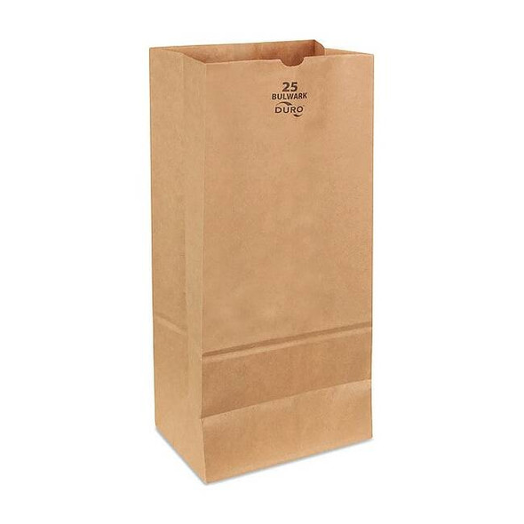 Duro Bag Grocery Bag,Brn,18" L,8-1/4" W,PK400 71025