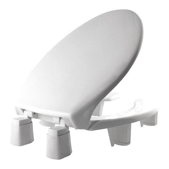 Bemis Toilet Seat With Cover, Lift-Off, Elongated, White 3L2150T 000