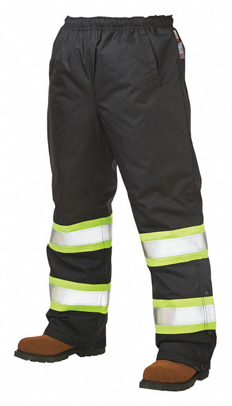 Tough Duck High Visibility Pants,Black,Unisex  S61411