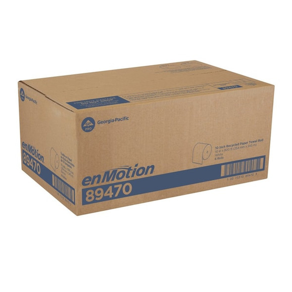 Georgia-Pacific Paper Towel Roll,800,White,89470,PK6 89470