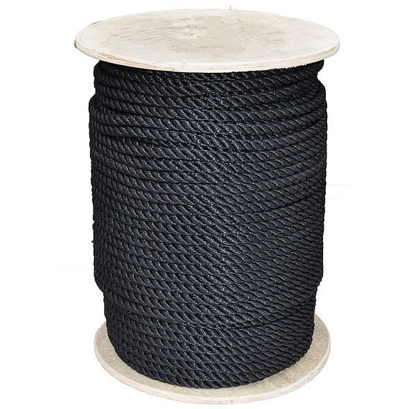All Gear Rope,2-1/2 ft. L,1/2" dia.,Black AG3STN12600B