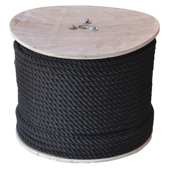 All Gear Rope,2-1/2 ft. L,1/2" dia.,Black AG3STN12600B