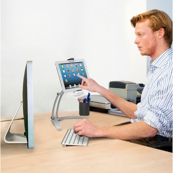 Cta Digital 2-in-1 Kitchen Mount-Stand for Tablets PAD-KMS