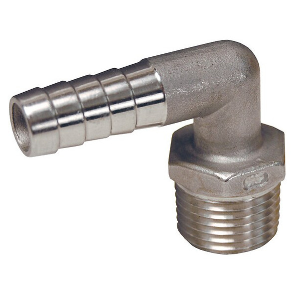 Dixon Barbed Hose Fitting,Hose ID 3/4",NPT 1291212SS Dixon Barbed Hose Fitting,Hose ID 3/4",NPT 1291212SS