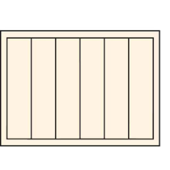 Durham Mfg Steel, 6 compartments, 12 1/2 in D x 3 1/8 in H x 18 3/8 in W 117-95-D925