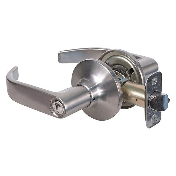 Master Lock Lever Lockset,Satin Nickel,Return Style RL0315BOX