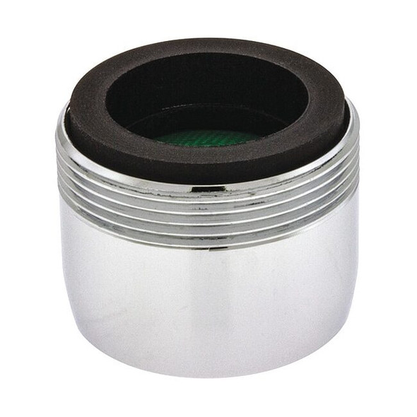 1.5 gpm Outlet, 15/16 in - 27, 55/64 in - 27 Thread Size, Chrome, Brass, 50 PK