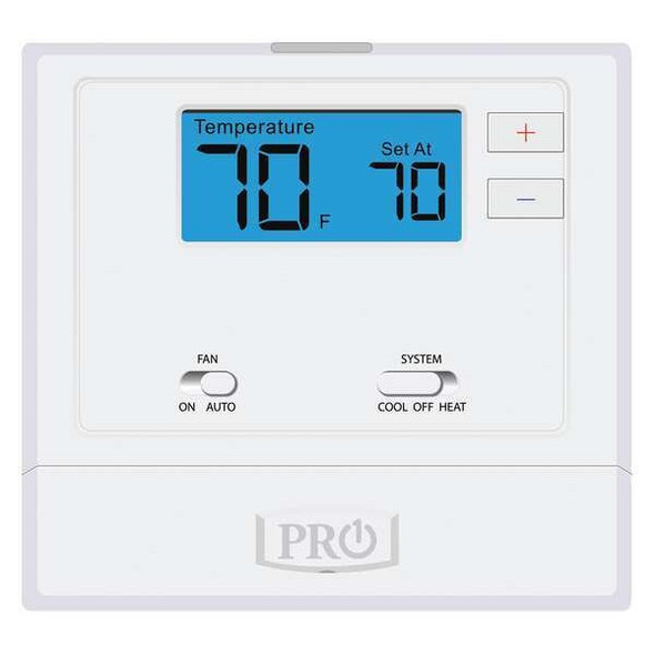 Pro1 Iaq Low Volt NP Digital Tstat H or C,Wired T601-2