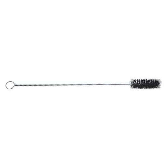 Tube and Pipe Brush, 24 in L Handle, 5 in L Brush, Black, Steel, 24 in L Overall