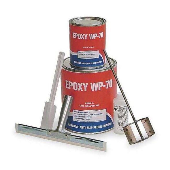 Wooster Products Anti-Skid Paint,Gray,1 gal,Kit WP70KITGRY