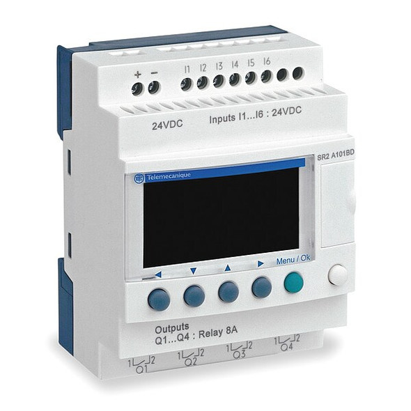 Schneider Electric Compact Smart Relay, 6 Inputs, 4 Outputs SR2A101FU