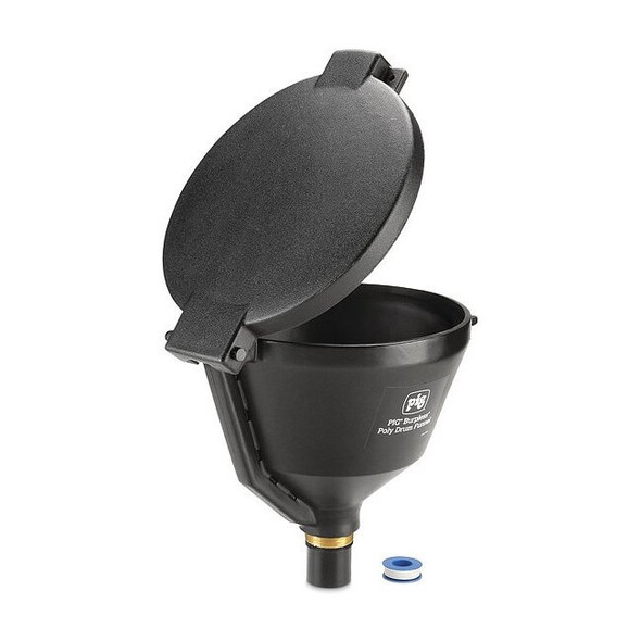 Pig DrumFunnel,13.875inH,Black,Polyethylene DRM1680-BK