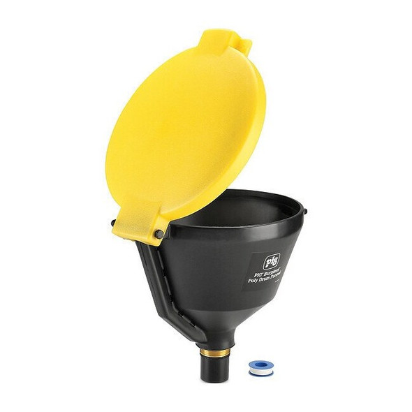 Pig DrumFunnel,13.875inH,Yellow,Polyethylene DRM1680-YW