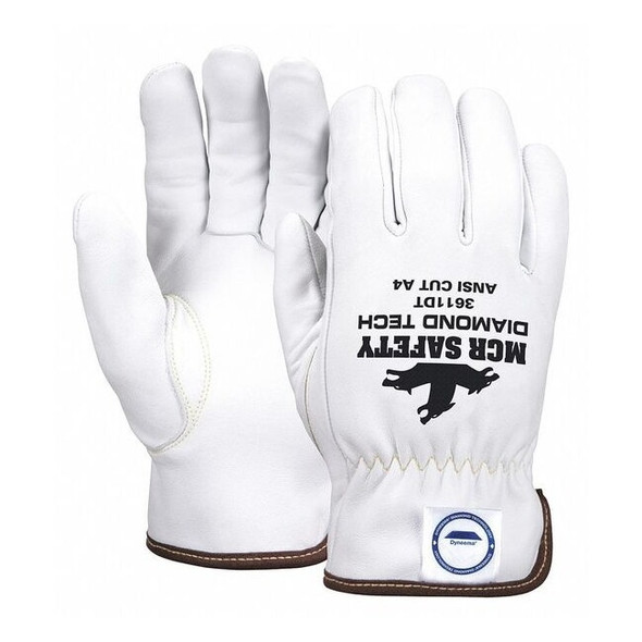 Mcr Safety Cut Resistant Gloves, Cut Level A4 ,Uncoated ,None ,L 1 PR 3611DTL