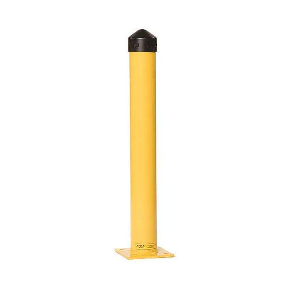 Manufacturer Varies Bollard ,42 in H,Yellow ,Carbon Steel 3KZV4
