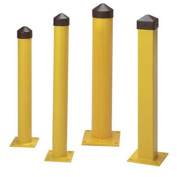 Manufacturer Varies Bollard ,42 in H,Yellow ,Carbon Steel 3KZV4