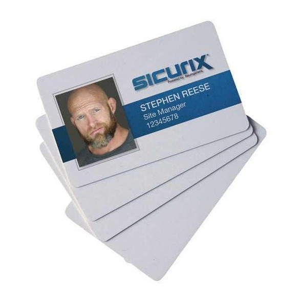 Sicurix Blank ID Cards,For Printers,Badges,PK100 BAU 80300